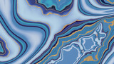 3d render, abstract blue marbled background, agate macro wallpaper
