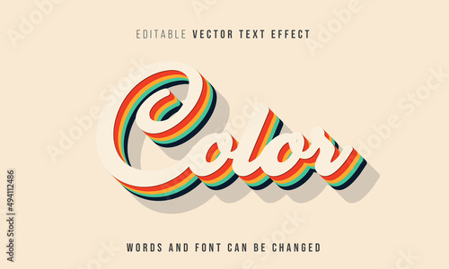 Fully Editable Text Effect Style