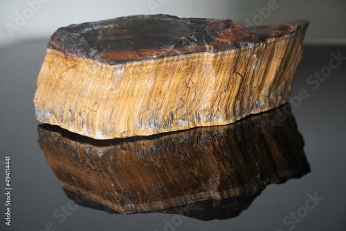 Large chunk of tigers eye rock for jewelry making