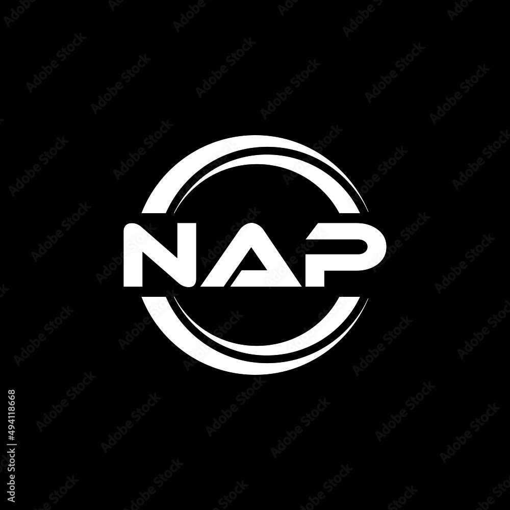 NAP letter logo design with black background in illustrator, vector logo modern alphabet font overlap style. calligraphy designs for logo, Poster, Invitation, etc. NAP letter logo design with black background in illustrator, vector logo modern alphabet font overlap style. calligraphy designs for logo, Poster, Invitation, etc.