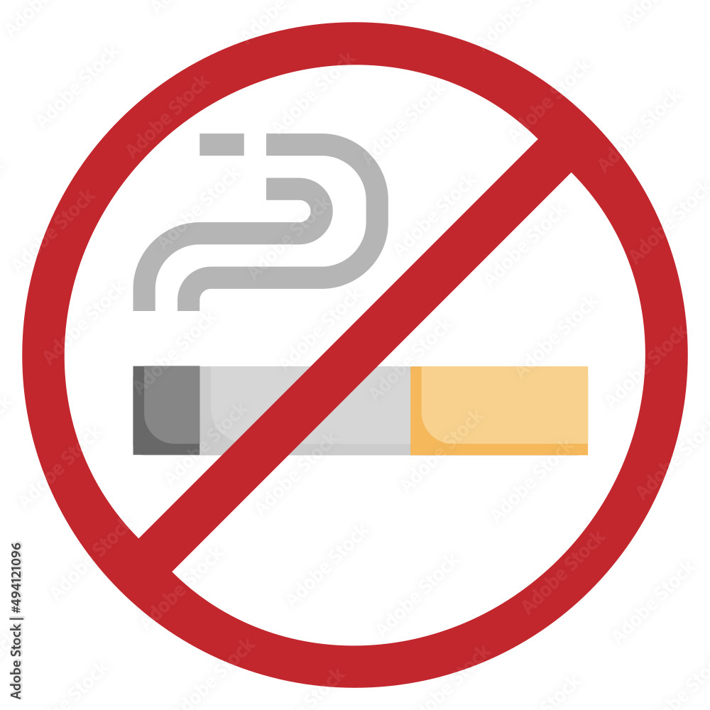 NO SMOKING flat icon,linear,outline,graphic,illustration NO SMOKING flat icon,linear,outline,graphic,illustration