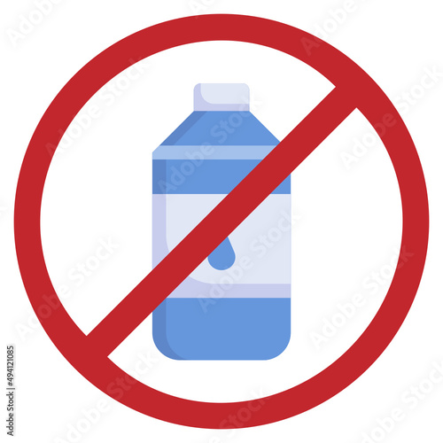 NO LIQUIDS flat icon,linear,outline,graphic,illustration