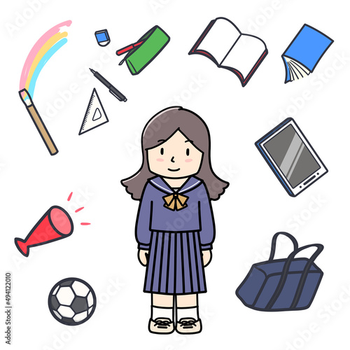 学生生活を満喫する女子学生