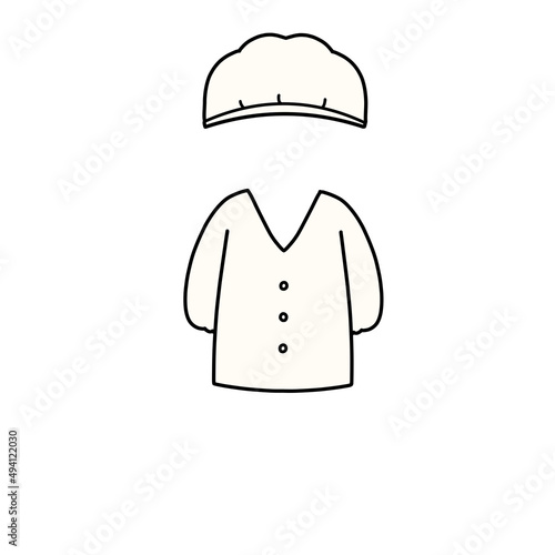 衛生服　白衣