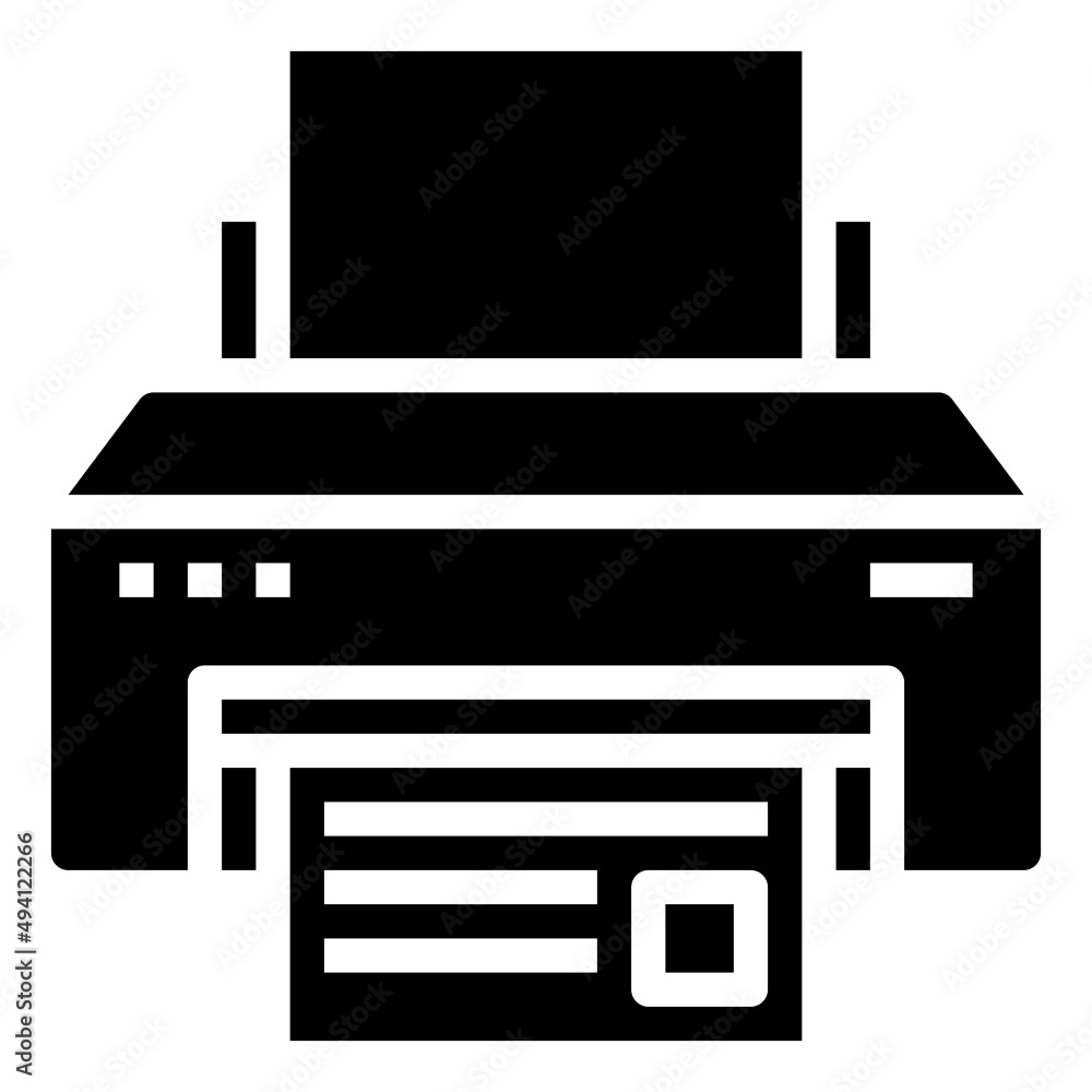 PRINTER glyph icon,linear,outline,graphic,illustration PRINTER glyph icon,linear,outline,graphic,illustration
