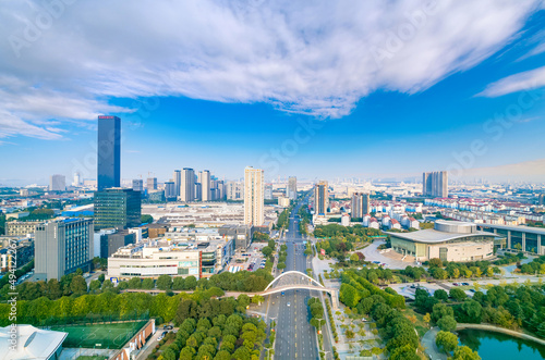 Urban scenery of Jiangyin City, Jiangsu Province, China