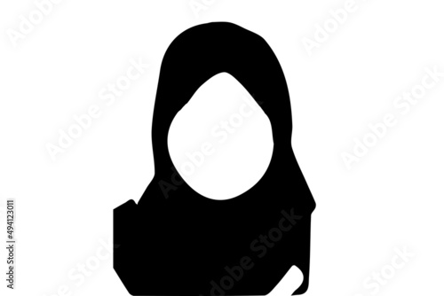 silhouette of woman with veil