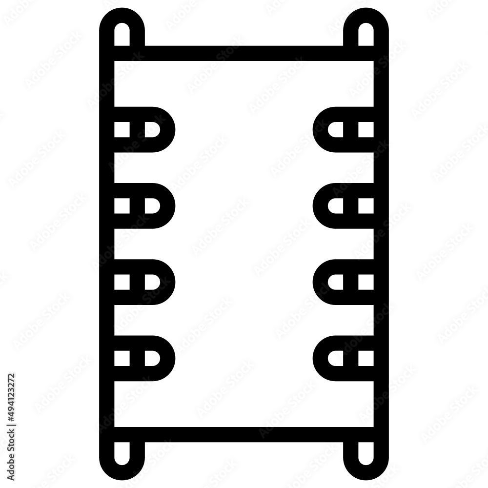 MEDICAL STRETCHER line icon,linear,outline,graphic,illustration