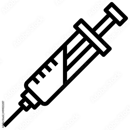 SYRINGE line icon,linear,outline,graphic,illustration