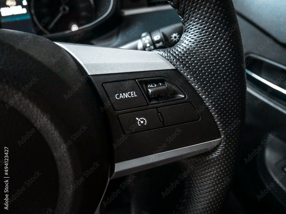 Cruise Control System Button on Steering Wheel Cruise Control System Button on Steering Wheel