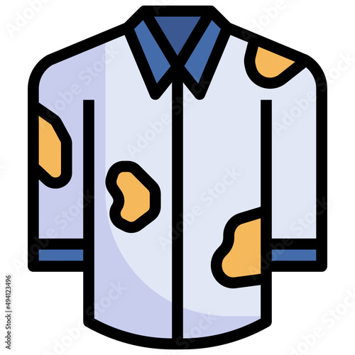 DIRTY CLOTHES filled outline icon,linear,outline,graphic,illustration