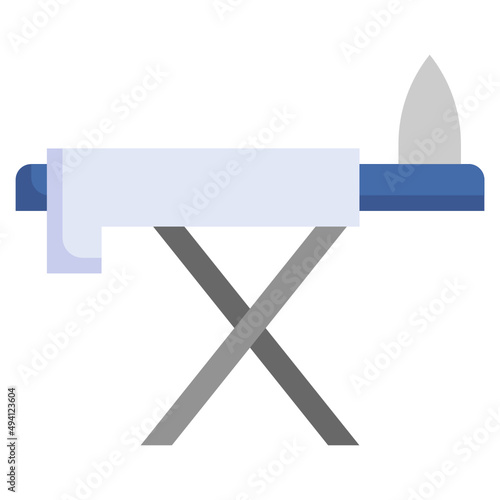 IRON TABLE flat icon,linear,outline,graphic,illustration
