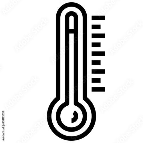 THERMOMETER line icon,linear,outline,graphic,illustration