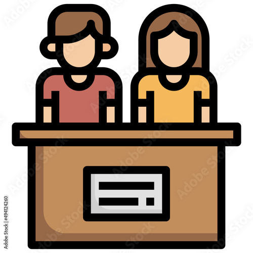 JURY filled outline icon,linear,outline,graphic,illustration