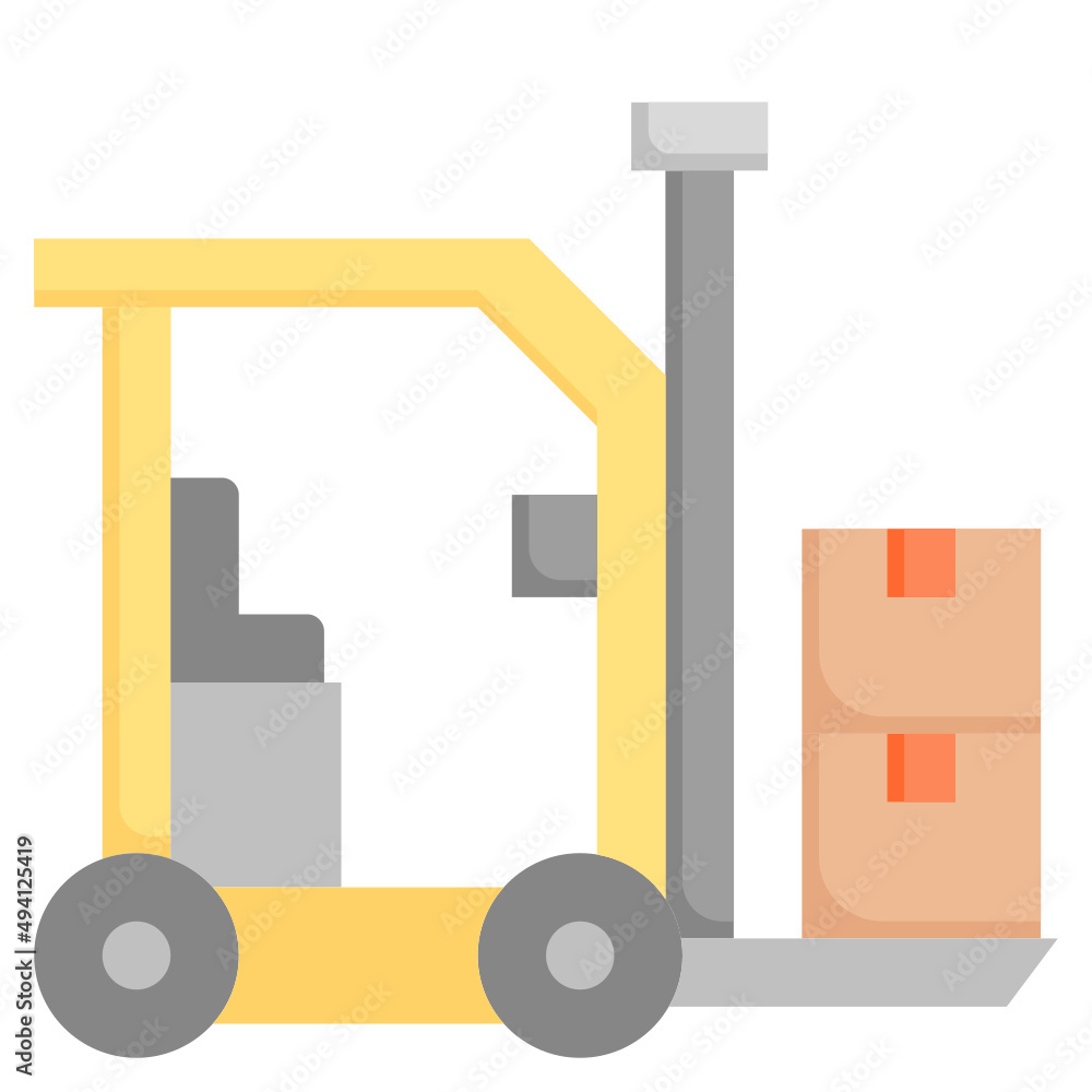 FORKLIFE flat icon,linear,outline,graphic,illustration FORKLIFE flat icon,linear,outline,graphic,illustration
