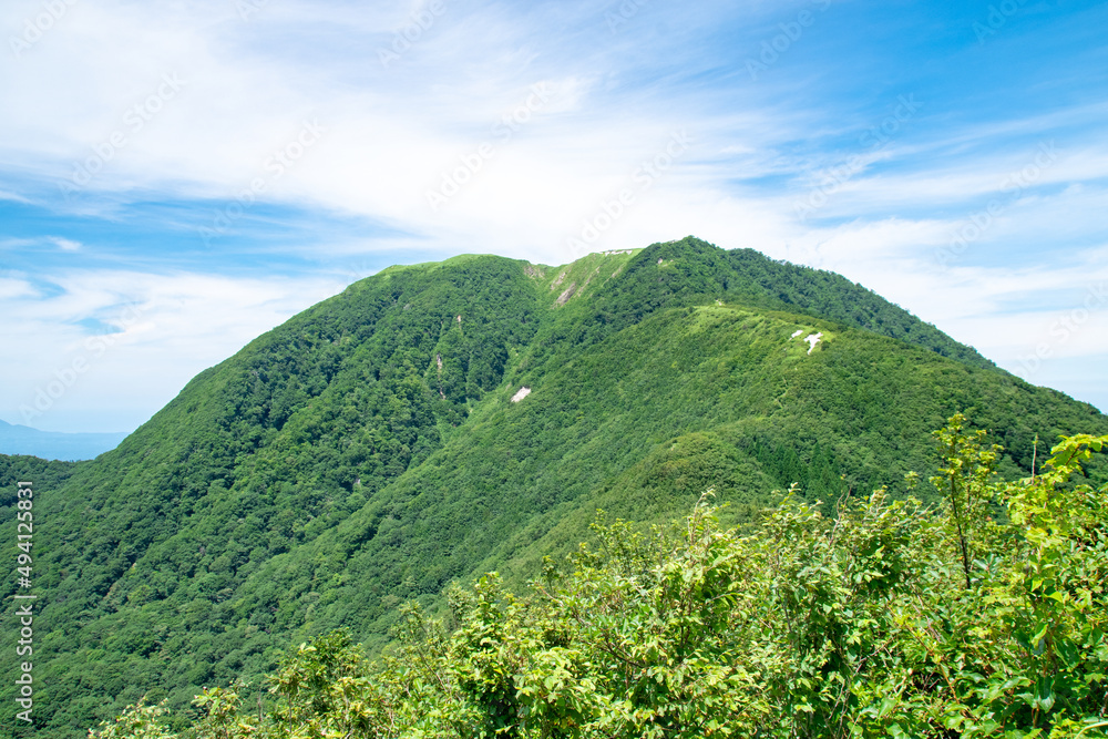 Fototapeta premium 美しい男三瓶山山頂 島根県大田市 The beautiful view of Mt.Osanbe in Sanbe town, Oda city, Shimane pref. Japan