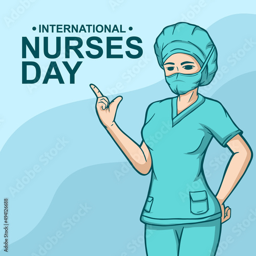 International nurses day illustration