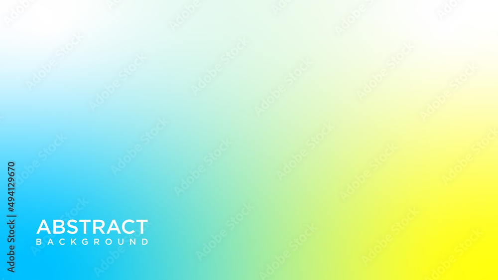 Light blue and yellow abstract gradient background 