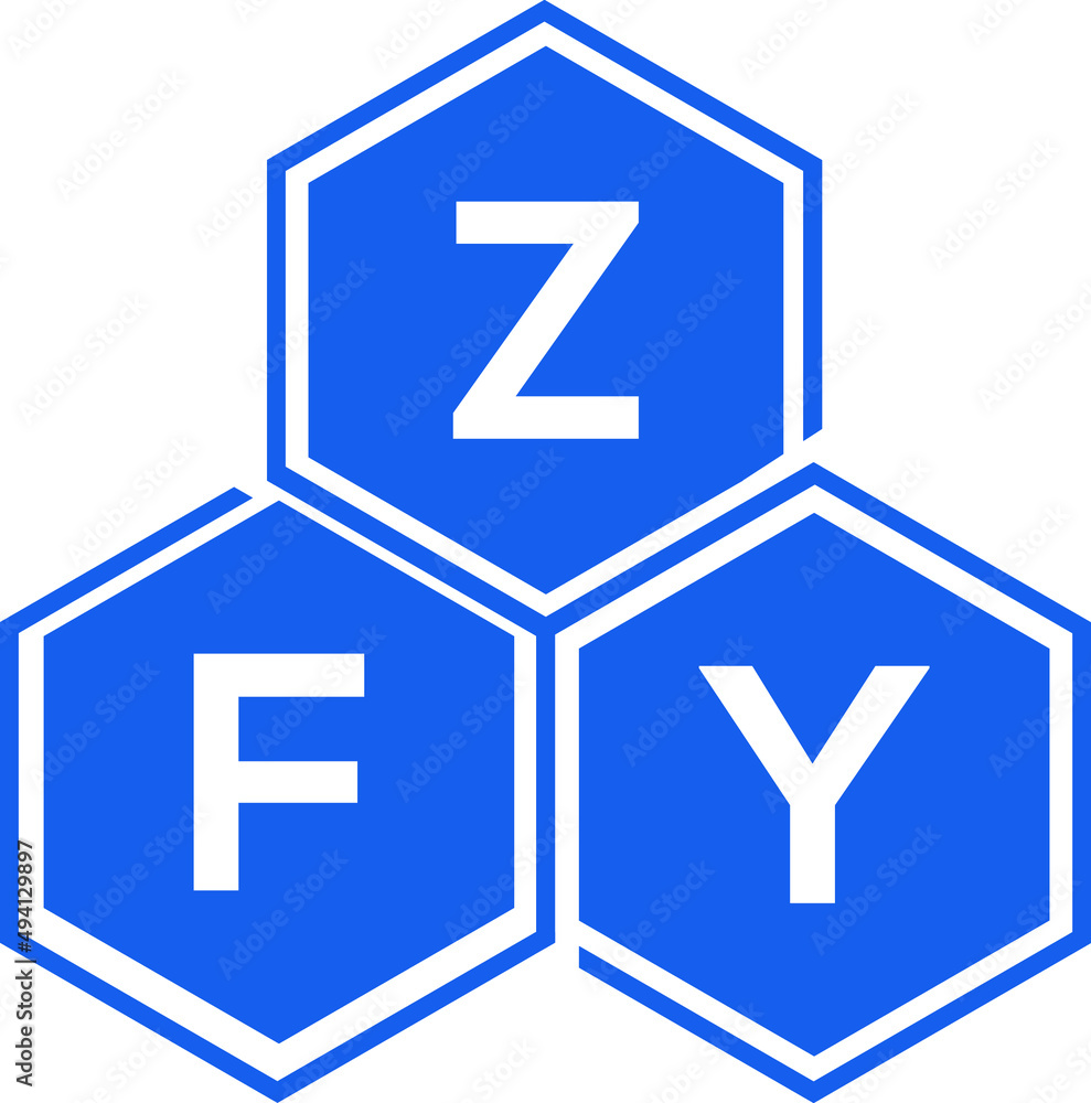 ZFY letter logo design on White background. ZFY creative initials letter logo concept. ZFY letter design. ZFY letter logo design on White background. ZFY creative initials letter logo concept. ZFY letter design.
