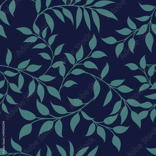 seamless pattern with leaves