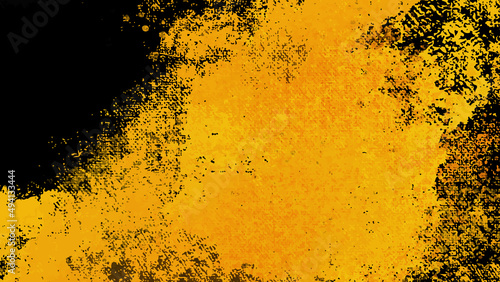 	
Black and Yellow abstract background with grunge texture. Vector illustration.
