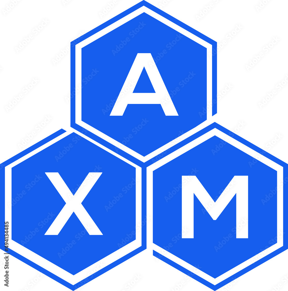 AXM letter logo design on White background. AXM creative initials letter logo concept. AXM letter design. AXM letter logo design on White background. AXM creative initials letter logo concept. AXM letter design.