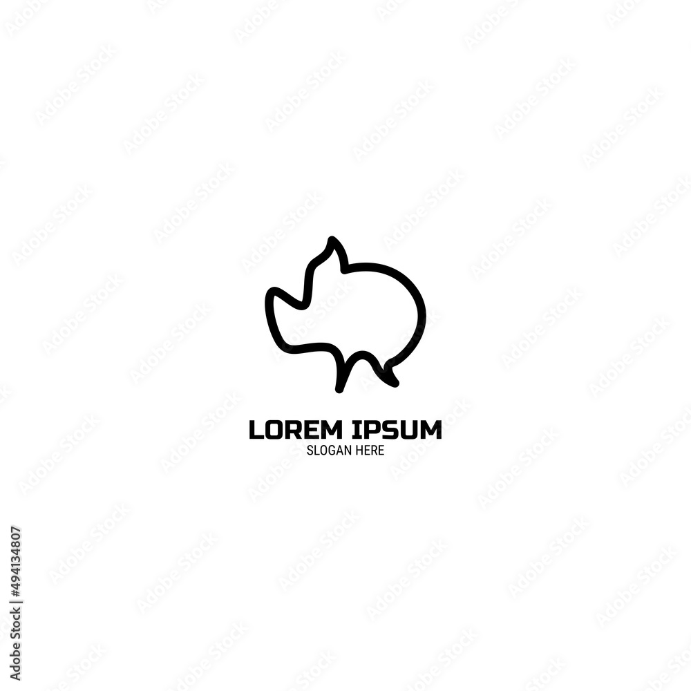 Pig Logo Design Pig Logo Design