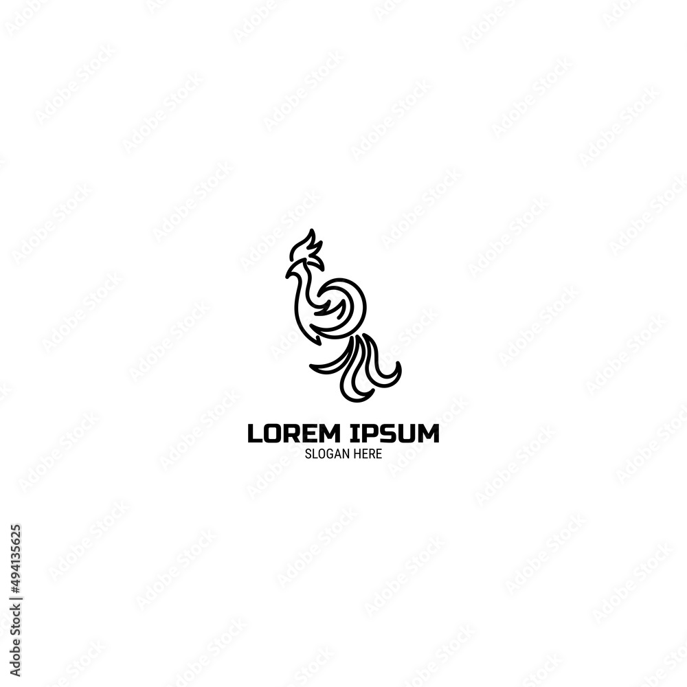 Fototapeta premium Phoenix Logo Design