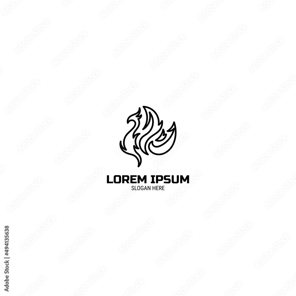 Obraz premium Phoenix Logo Design