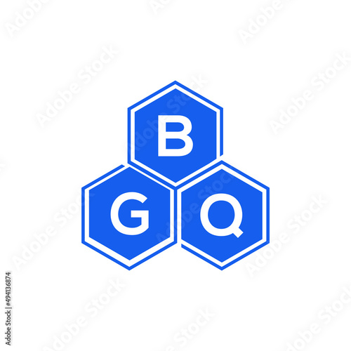 BGQ letter logo design on White background. BGQ creative initials letter logo concept. BGQ letter design. 