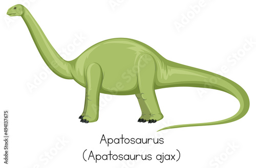 Apatosaurus in green color