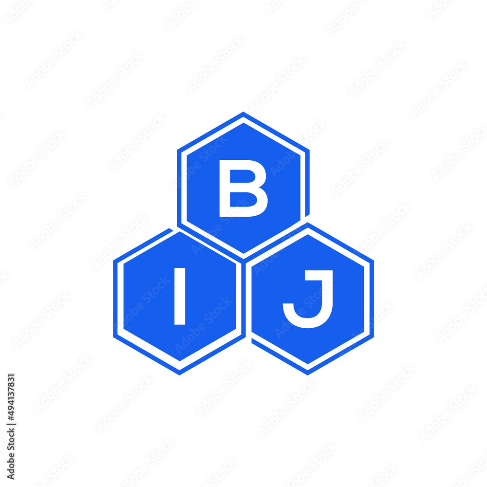 BIJ letter logo design on White background. BIJ creative initials letter logo concept. BIJ letter design. BIJ letter logo design on White background. BIJ creative initials letter logo concept. BIJ letter design.