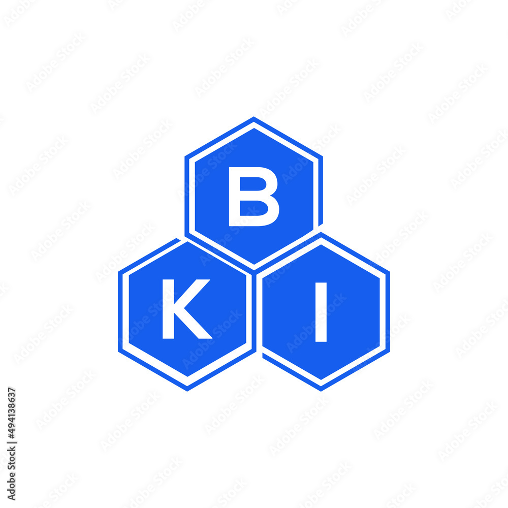 BKI letter logo design on White background. BKI creative initials letter logo concept. BKI letter design. BKI letter logo design on White background. BKI creative initials letter logo concept. BKI letter design.