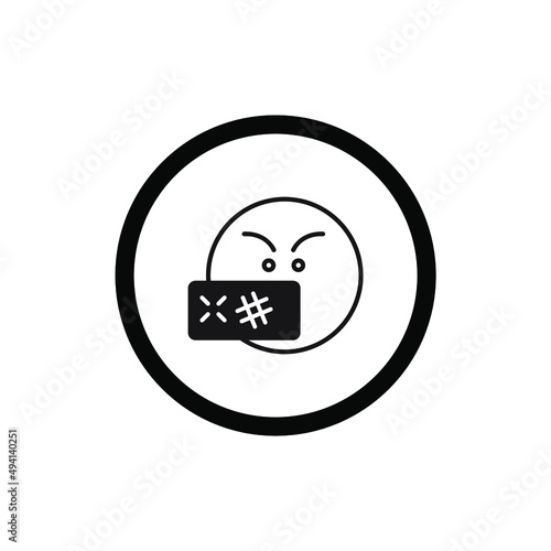 hate icons  symbol vector elements for infographic web