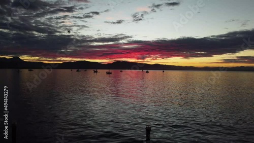 Punta Perula beach sunrise, Jalisco Mexico photo