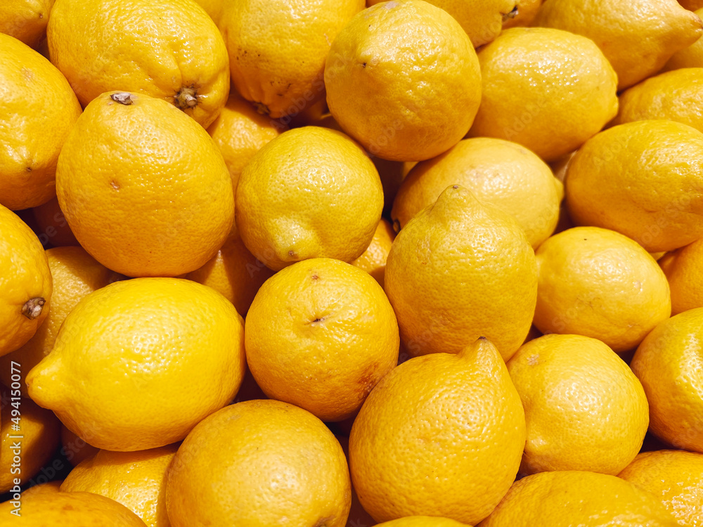 Fresh Lemons Background .Lemons in supermarket Fresh Lemons Background .Lemons in supermarket