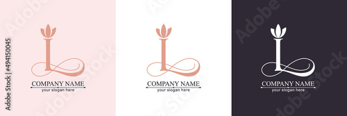 L logo or monogram. L Letters of the alphabet Initials. Beautiful logo design for company branding. Vector illustration.