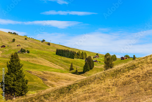 Picturesque grassy hills