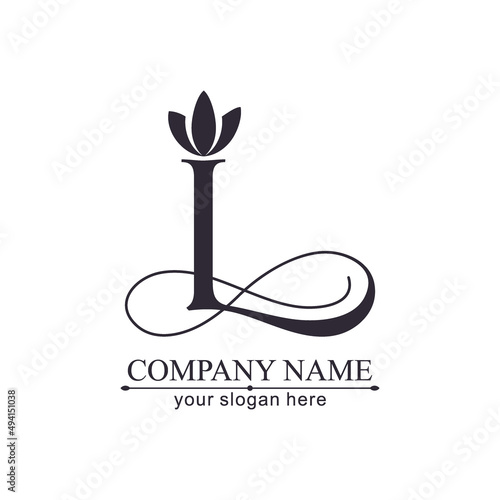 L logo or monogram. L Letters of the alphabet Initials. Beautiful logo design for company branding. Vector illustration.