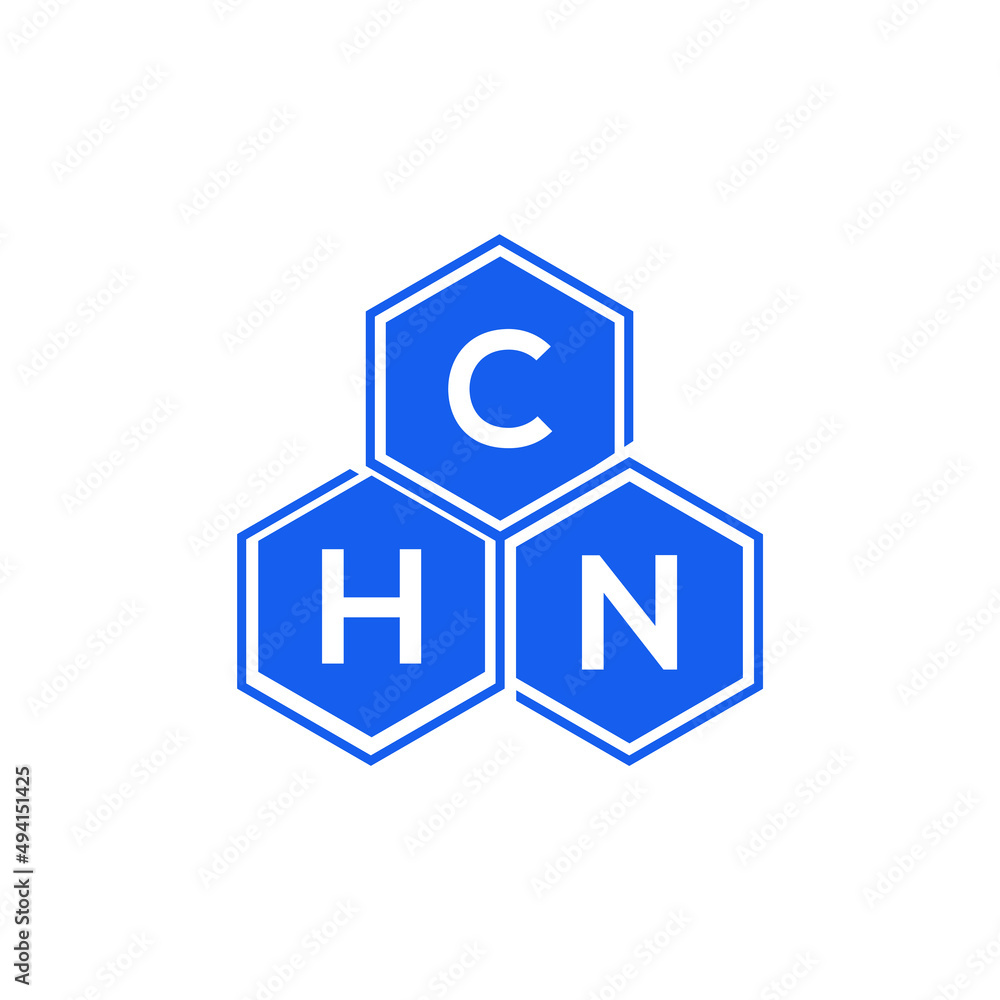 CHN letter logo design on black background. CHN creative initials letter logo concept. CHN letter design. CHN letter logo design on black background. CHN creative initials letter logo concept. CHN letter design.