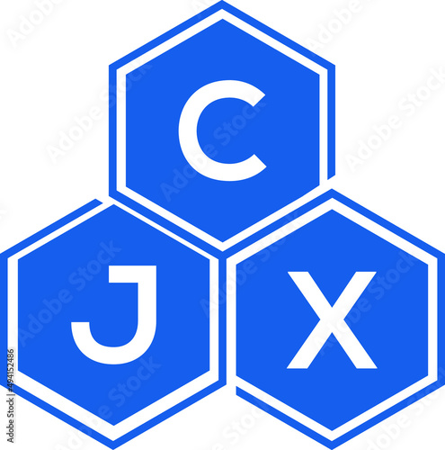 CJX letter logo design on black background. CJX creative initials letter logo concept. CJX letter design. 