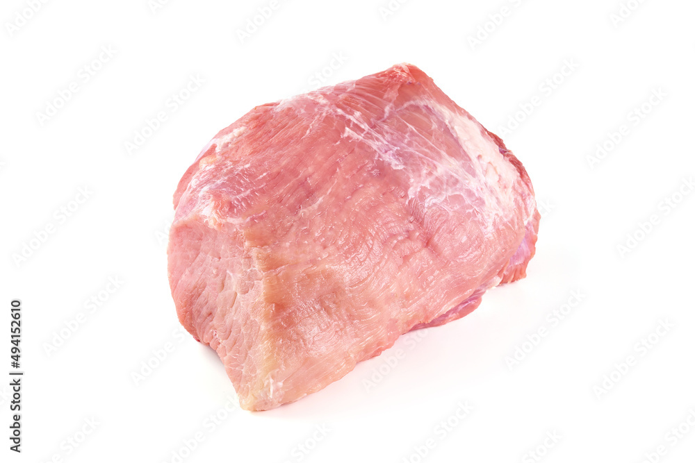 Fresh pork meat, isolated on white background. High resolution image. Fresh pork meat, isolated on white background. High resolution image.
