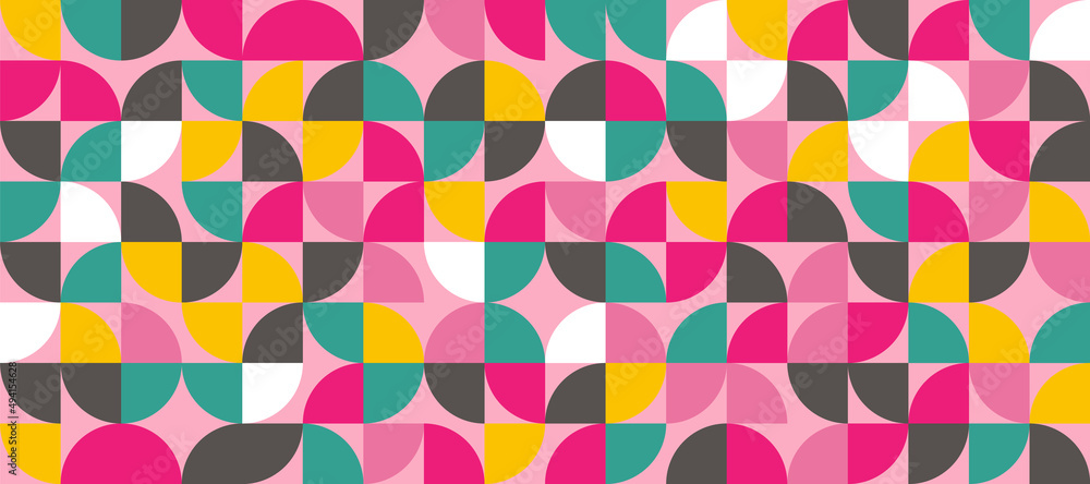 custom made wallpaper toronto digitalAbstract spring background vector. Geometric shapes pattern, Mosaic wallpaper design for presentation, cover, ads banner and wall art for home decoration.