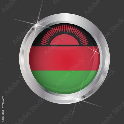 Flag of Malawi in circle. 3D effect. Glossy and shiny button with metal frame and sparkles. Light reflection. Round Graphic design element. Isolated on gray background. Vector image EPS10 Free Download Flag of Malawi in circle. 3D effect. Glossy and shiny button with metal frame and sparkles. Light reflection. Round Graphic design element. Isolated on gray background. Vector image EPS10 - GFXLoad