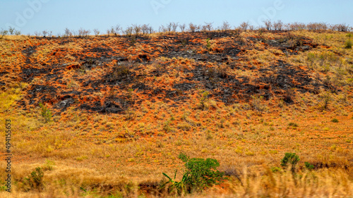 Paysage aride dans le centre-ouest de Madagascar