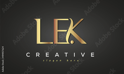 LEK creative luxury logo design