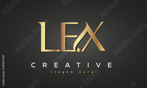 LEX creative luxury logo design