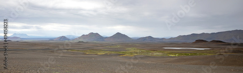 Road through the Icelandic landscape