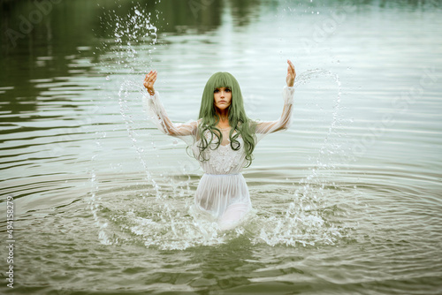 Fototapeta Naklejka Na Ścianę i Meble -  woman in the water