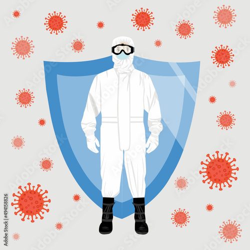Coronavirus public health risk disease and flu outbreak or coronaviruses influenza background as dangerous viral strain case as a pandemic medical concept with dangerous cells